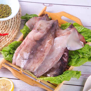 大鱿鱼新鲜大鱿鱼去头去内脏鱿鱼片八爪鱼章鱼烧烤火锅食材苏翁罗拉
