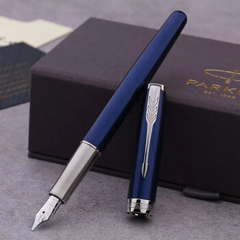 派克卓尔钢笔纯黑丽雅金夹18k金笔书法成人练字教师节毕业礼生日 特别