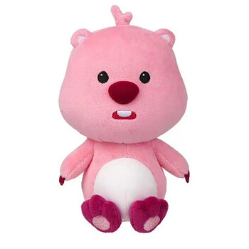 loopy玩偶韩国zanmang loopy粉色海狸露比可爱毛绒玩偶娃娃公仔女生