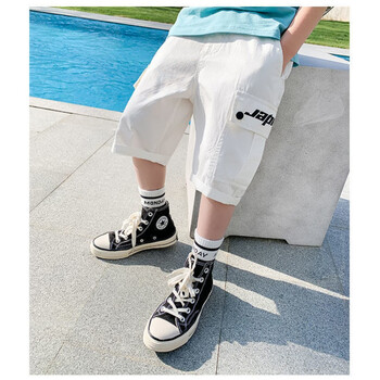 华慧泽男孩裤子夏季中大童儿童短裤男童外穿牛仔裤薄款中裤小学生休闲