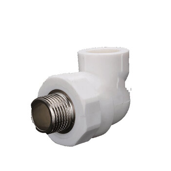 分)直接头 弯头 三通热熔水管管件 内丝外牙配件 ppr20外丝弯头【图片