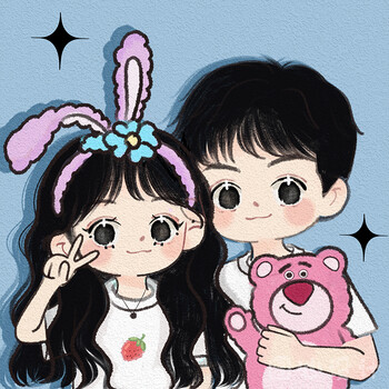 睿泰q版定制设计卡通人物照片转漫画人像动漫情侣画约稿 绿色 全身