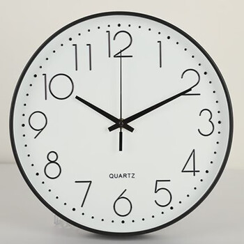 老人钟简约现代闹钟创意大字卧室床头闹表钟学生宿舍儿童数字闹钟 白