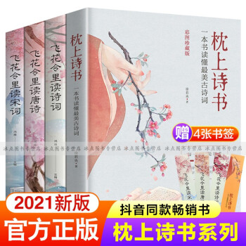 【全套4册】枕上诗书 一本书读懂最美古诗词 飞花令里读诗词 飞花令里读唐诗 飞花令里读宋词 全套4册