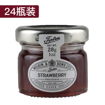 缇树Tiptree草莓果酱28g*24瓶装 早餐吐司面包司康涂抹果酱伴手礼