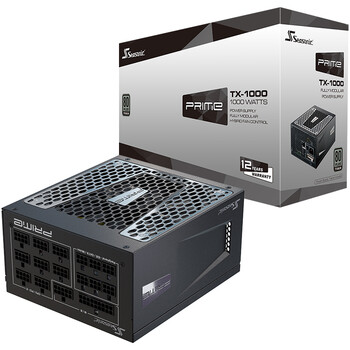 海韵(SEASONIC)旗舰钛金PRIME TX1000 1000W电源 80PLUS钛金全模/十二年质保/全日系电容/第4代温控风扇启停