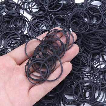 橡皮筋胶圈工业用牛皮筋圆形一次性黄色高弹力橡胶圈黑色直径28厘米