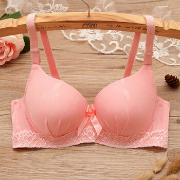 秋冬日系甜美高中学生可爱内衣蕾丝少女文胸色小胸聚拢女士胸罩233