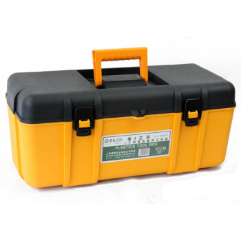 老A（LAOA）LA109426 工具箱 黄黑重型塑料手提箱工具盒车载收纳箱26英寸加厚