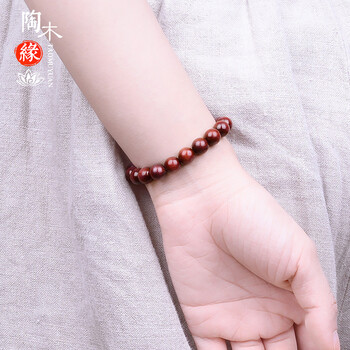 陶木缘小叶紫檀手链印度老料高密顺纹佛珠檀木文玩念珠A款价格走势与销量趋势