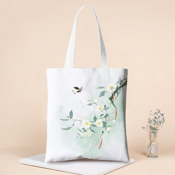 卫亮兜子手提帆布包单肩古风背包大容量手提袋民族风袋汉服中国风手袋