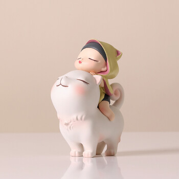 hcnt 贾晓鸥官方正版白夜童话猫将军摆件圣诞节款少女心摆件送女生