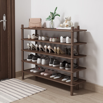鞋架鞋柜家用门口室内好看多层收纳置物架简易经济型鞋架子全实木打造
