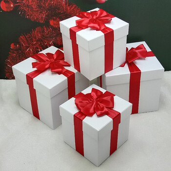 空盒超特大号红色礼品盒婚纱零食篮球包装礼盒正方形堆头生日礼物定制