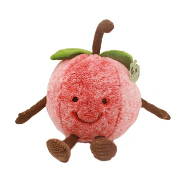 创意表情水果毛绒玩具西瓜樱桃挂件客厅沙发摆件儿童玩偶布娃娃樱桃