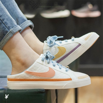 nike耐克女子一脚蹬帆布懒人鞋半拖鞋运动休闲鞋dj5058db3970dv