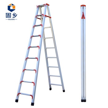 固乡 梯子人字梯铝合金梯子 加厚双侧折叠梯工程梯 装修梯具 加宽加固款 3m【图片 价格 品牌 报价】京东