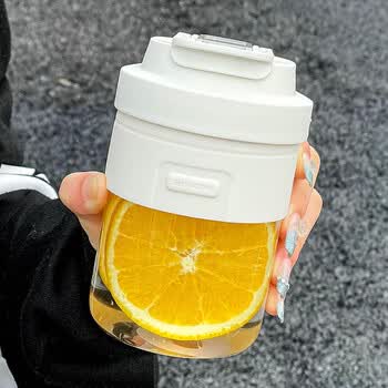 萌依儿(mengyier)怕恰狗水杯便宜咖啡杯双饮口精致水杯女生高颜值玻璃