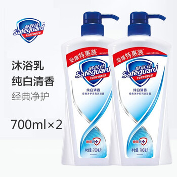 舒肤佳纯白清香沐浴露1l大瓶沐浴乳无皂基中性易冲洗沐浴 液1000ml720ml200 400ml可选700ml优惠装 2瓶舒肤佳 图片价格品牌报价 京东