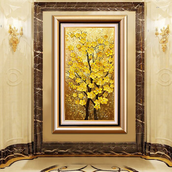 心泊 欧式玄关装饰画竖版走廊过道壁画美式挂画复古酒店别墅楼梯大气