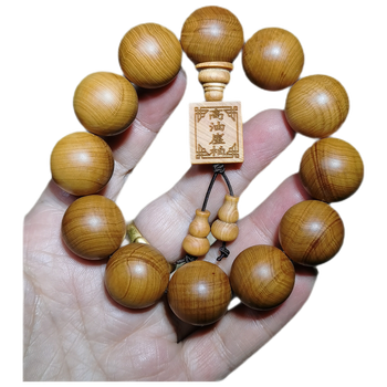 仙引太行柏木手串文玩佛珠男士满瘤疤20mm掌管高油陈化料20mmx12颗