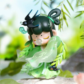 囡茜nanci诗词歌赋盲盒可爱古风摆件公仔女孩礼 物 万条垂下绿丝绦