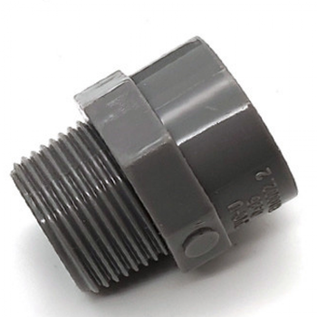 华亚pvc外牙直接upvc塑胶单头外丝内丝直接公牙直接承插接头 外丝de20