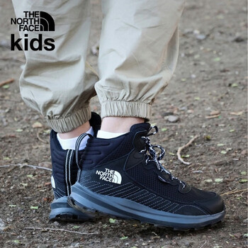 北面童鞋儿童运动鞋徒步鞋防水透气|7W5V KX7/黑色 33.5 鞋长21cm