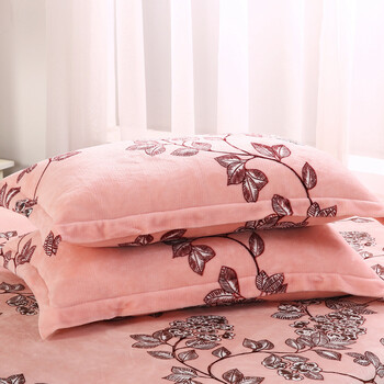 2018新品 【京东精选】珊瑚绒枕套加厚珊瑚绒枕套 一对卡通冬季法兰绒