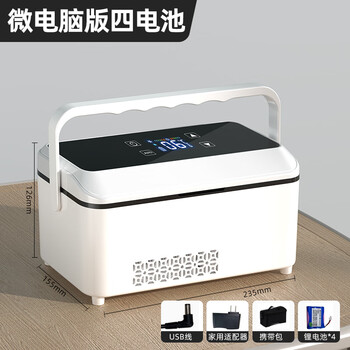舒怡宝便携式胰岛素冷藏盒小型迷你小冰箱车载家用充电药品冷藏箱 大