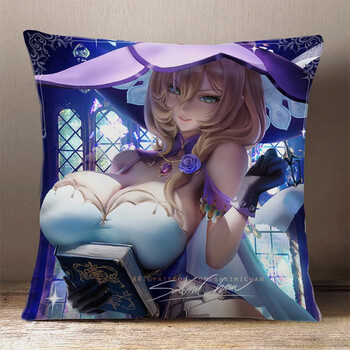 原神周边西风骑士团腹黑蔷薇魔女丽莎敏兹动漫定制2way抱枕头11日本