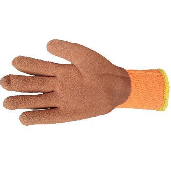 新品劳保手套加绒带毛线乳胶加厚冬保暖滑耐磨大号胶皮护手套 发泡