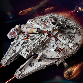 乐高积木终极千年隼拼装模型星球大战飞船高难度巨大型男孩子玩具完美