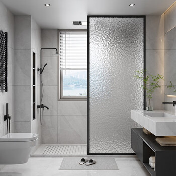 普里特北欧轻奢不锈钢长虹超白钢化玻璃屏风隔断现代简约客厅玄关隔断