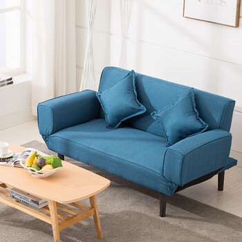 多瓦娜 沙发 北欧布艺沙发床 中小户型三人位客厅沙发 日式阳台沙发