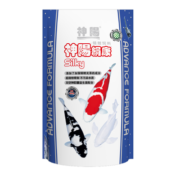 神阳锦鲤鱼粮蝴蝶鲤白金锦鲤饲鱼食益生菌白金锦鲤金鱼鱼食大包1kg 神阳绢康主食光泽强化450g 小粒 图片