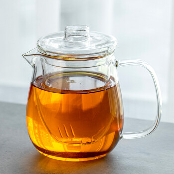 雅集玻璃茶壶煮茶玻璃茶具 耐热带过滤家用泡茶壶