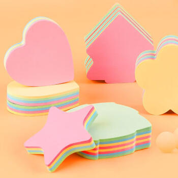 囤 便利贴可爱韩版学生用品粘性强网红便签记事手账可撕简约便利贴纸