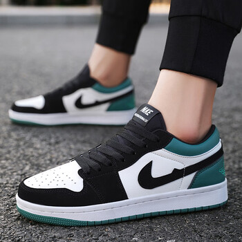 耐克(nike)男鞋秋季官方旗舰秋款dunk黑绿空军一号aj低帮板鞋男 aj黑