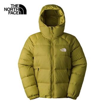 The North Face北面羽绒服女户外保暖高蓬鹅绒7QVV 绿色/ECJ M