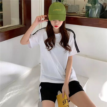 麻乎中考体育考试专用运动服套装女生初中学生体考短袖短裤跑步田径服