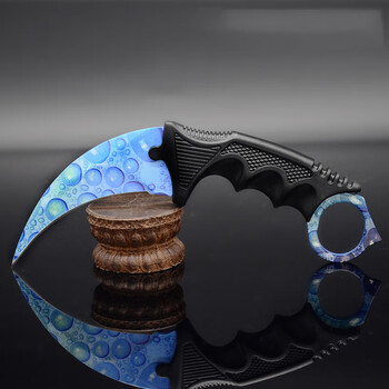 靓趣cs游戏周边csgo爪子刀实物模型金属合金玩具实 澄澈之水 开刃 带