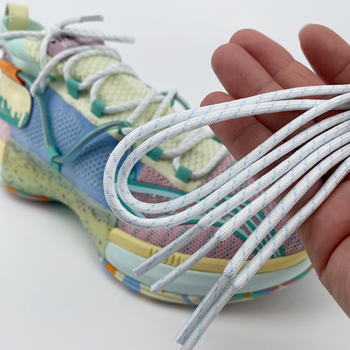 (美梵朗)适配于李··宁闪击6鞋带圣诞节奥利奥黑色白色美国队粉红豹