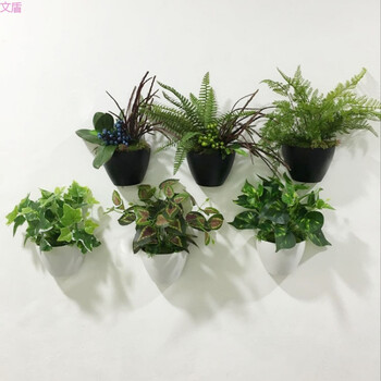 创意客厅墙面仿真植物壁挂件墙上墙壁饰花盆田园装饰品