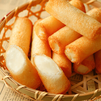 脆皮奶卷佛山顺德牛奶卷海底捞炸鲜奶卷半成品火锅餐厅甜品 脆皮奶卷1