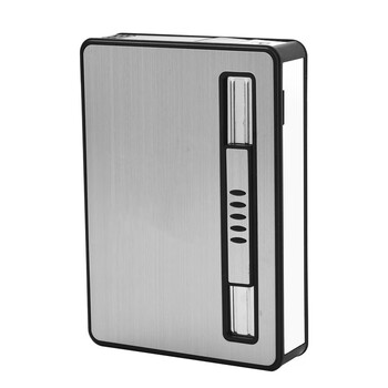 商务自动出烟盒防风送男友自动弹出烟盒半自动多功能炫酷装10只装