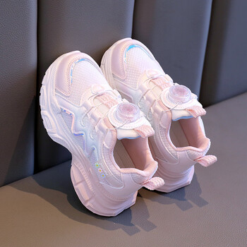 361断码女童鞋运动鞋2023新款春秋款儿童老爹鞋旋转纽扣中大童女孩