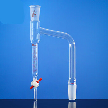 实验室玻璃油水分离器分水蒸馏器玻璃分水器玻璃仪器5/10/20ml 容量10