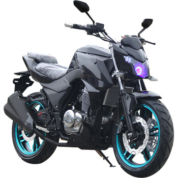 s款摩托车重型大跑车机车街车 可上牌趴赛街跑摩托跑车公路赛 亮光黑