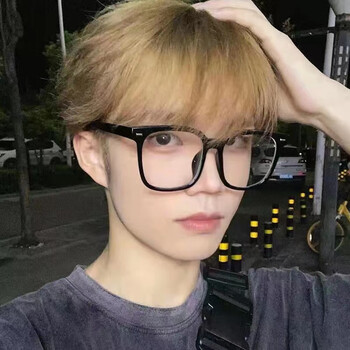 唯卓丽复古黑框超大眼镜男日系方形大胖圆脸显瘦素颜网红女近视可配